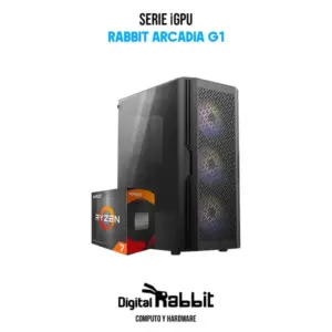 COMPUTADORA RABBIT ARCADIA G1 / AMD RYZEN 7 5700G / 16GB RAM / 512GB SSD / PSU 550W 80+ BRONZE