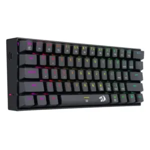TECLADO GAMER REDRAGON DRAGONBORN K630 / MECÁNICO 60% / ALÁMBRICO / SWITCH RED / RGB / NEGRO / ESPAÑOL