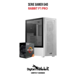 COMPUTADORA RABBIT F1 PRO / AMD RYZEN 5 4500 / RX 6500 XT 8 GB / 16 GB RAM / 512 GB SSD / PSU 550W 80+ BRONZE