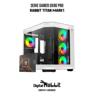 COMPUTADORA RABBIT TITAN MARK1 / AMD RYZEN 7 9700X / RTX 4070 TI 16 GB / 32 GB RAM / 2 TB SSD / PSU 850W 80+ GOLD