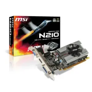 TARJETA DE VIDEO MSI NVIDIA N210/PCIE X16 2.0/1GB DDR3/HDMI/VGA/DVI/1X VENTILADOR/BAJO PERFIL/GAMA BASICA