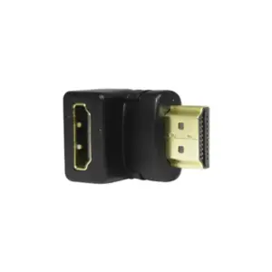 ADAPTADOR GHIA CODO HDMI MACHO A HDMI HEMBRA / ANGULO DE 90 GRADOS