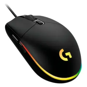 MOUSE GAMING LOGITECH G203 RGB LIGHTSYNC OPTICO USB ALAMBRICO 6 BOTONES PROGRAMABLES NEGRO