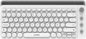 TECLADO ACTECK UNY COMP TI685 2.4GHZ 3 MODOS BT BLANCO (AC-934190)