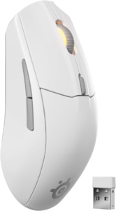MOUSE / STEELSERIES RIVAL 3 / INALÁMBRICO 2.4GHZ + BLUETOOTH / 18000 DPI TRUEMOVE / GAMING / BLANCO
